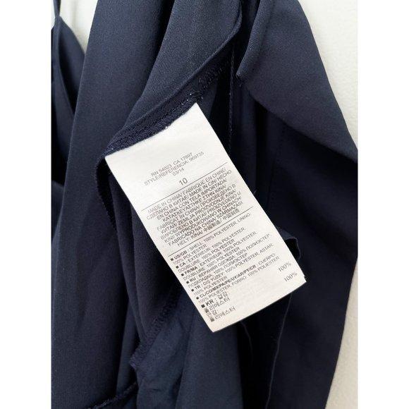 Banana Republic navy chiffon sleeveless cocktail dress - Picture 8 of 8